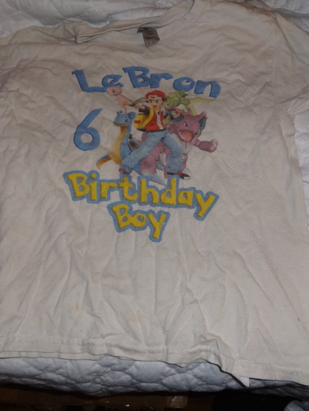 Le Bron Birthday Boy 6 Year Old T-Shirt